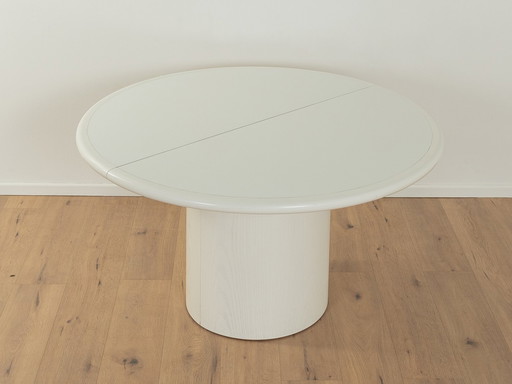 Postmodern extendable round Dining Table