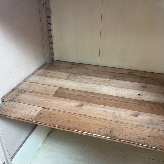 Image 1 of Antiek botergeel keukendressoir, eind 19e - begin 20e eeuw