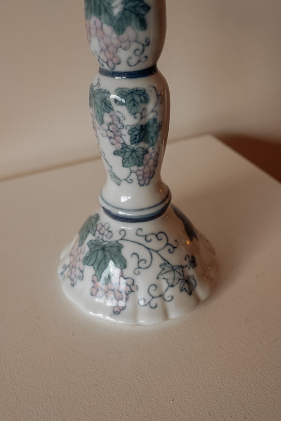 Image 1 of chandelier en porcelaine vintage pour bougie de table