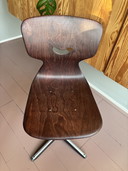 Vintage Galvanitas school chair, Pagholz 15104 'Smiley'