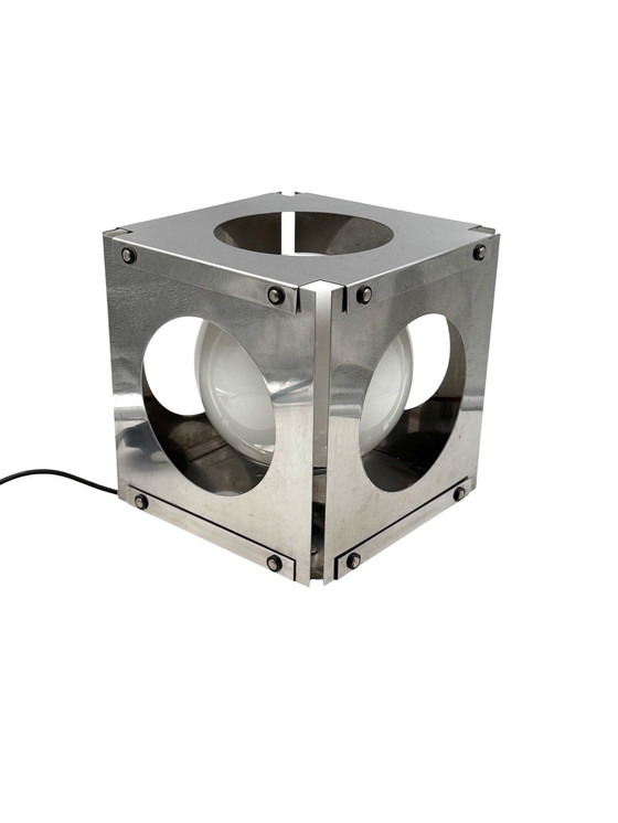 Image 1 of Space Age Cubic Table Lamp, Italy 1970s