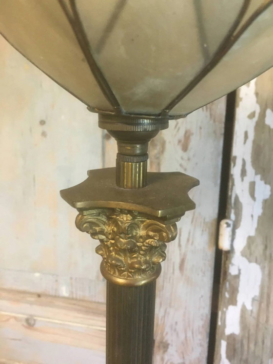 Bronze and mother-of-pearl lamp – Table lamps, Vintage (photo 4 of 9)