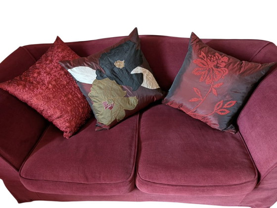 Splendido divano Roche Bobois 2 posti in velluto Rosso Bordeaux – Divani, Textile, Velvet (photo 11 of 15)