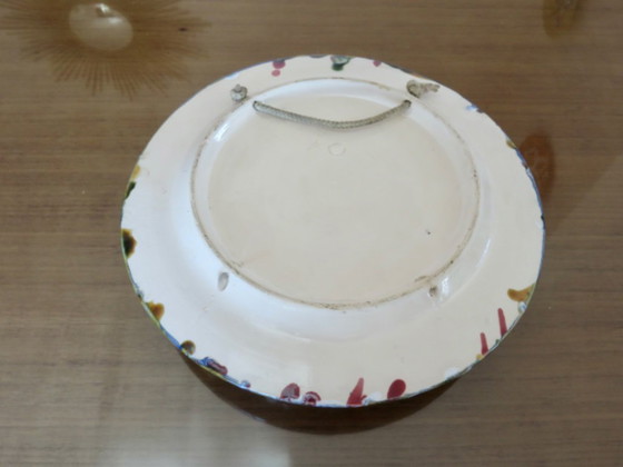 Image 1 of Antiek majolica "kreeft" wandbord, Caldas de Rainha, Palissy, jaren 30