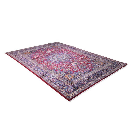 Image 1 of Handgeknoopt Perzisch tapijt Mashhad 345X250