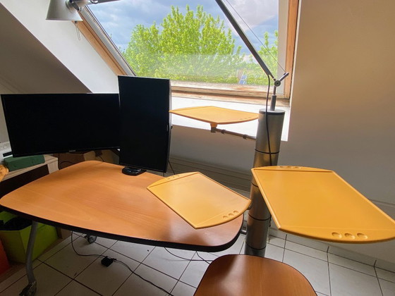 Image 1 of designerbureau en kast | designer desk and cabinet