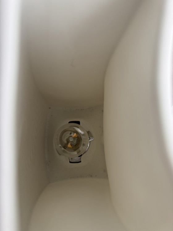 Image 1 of Vintage tafellamp wit van keramiek jaren 80