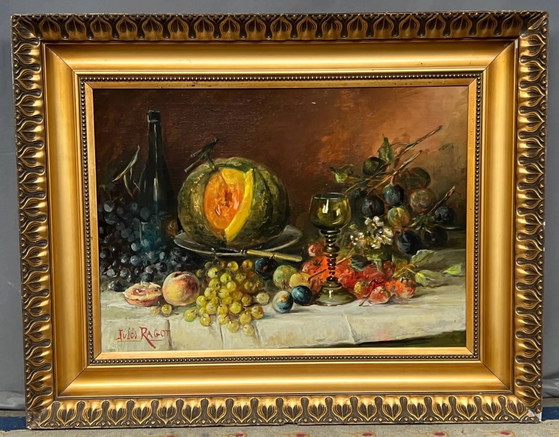 Jules Félix RAGOT ( ) “Still life with fruit”. – Paintings & Drawings, Canvas (photo 9 of 9)