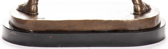 Image 1 of Banksy flower thrower bronze statue large model