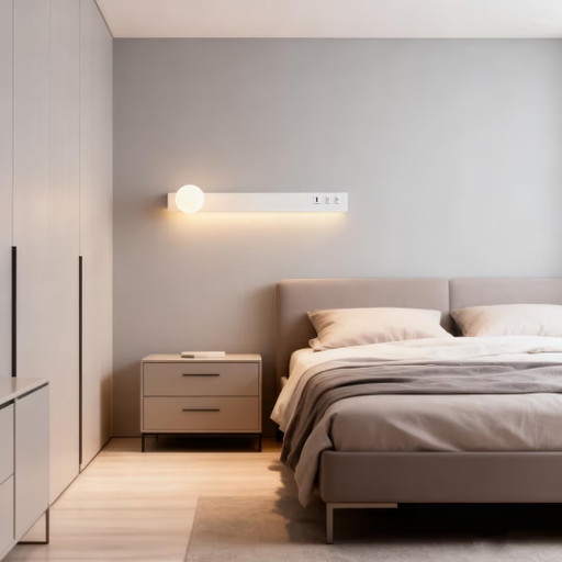 Applique Murale LED 12W avec Éclairage Indirect et USB