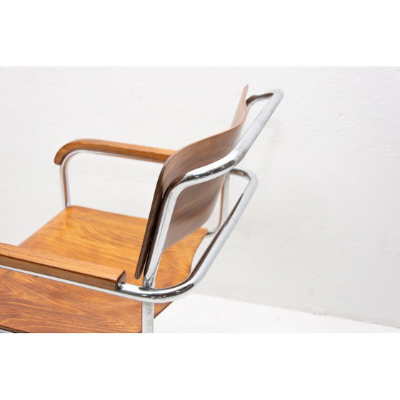 Image 1 of Vintage Bauhaus office chair by Robert Slezák for Baťa 1930s