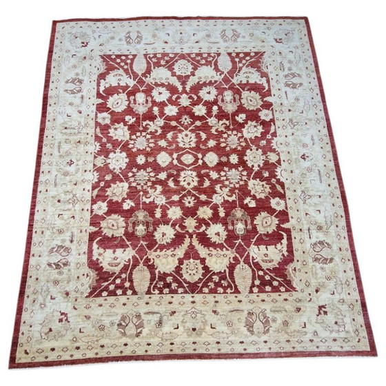 Hand-Knotted Wool Ziegler Rug Inspired Mahal Carpet, 305 x 250 cm – Tapis (photo 9 of 10)