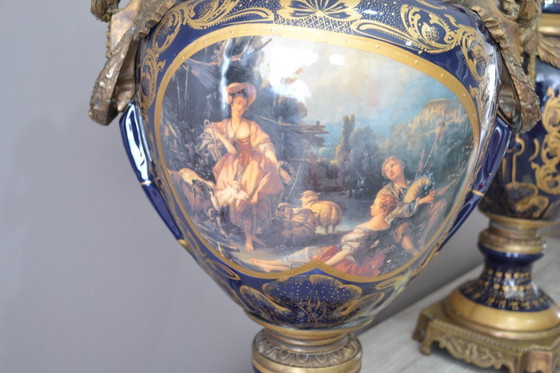 Image 1 of magnifica coppia di vasi del XIX secolo