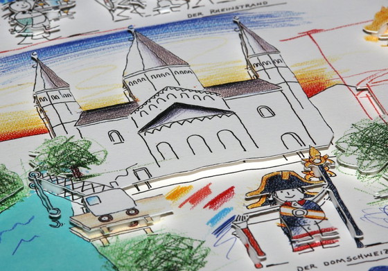 Image 1 of Schlote, Wilhelm - Mainz - Costruzione 3D - firmato a mano