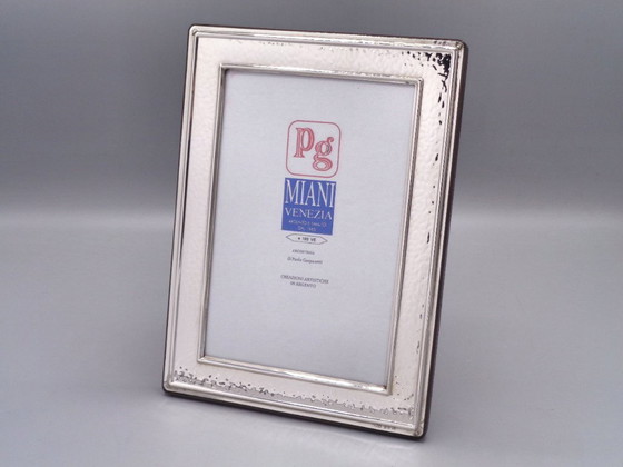 Image 1 of 925er Silberrahmen 10x15 gehämmert