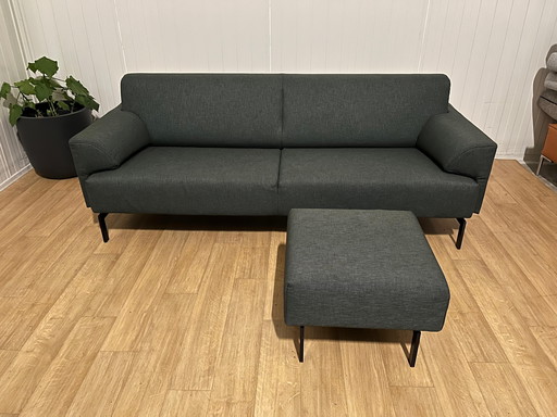 Rolf Benz 310 3-Seater Sofa With Hocker