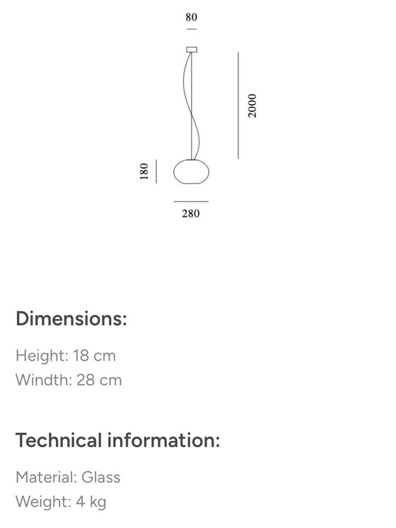 Image 1 of Ensemble de 2 suspensions Prandina en verre opale vert