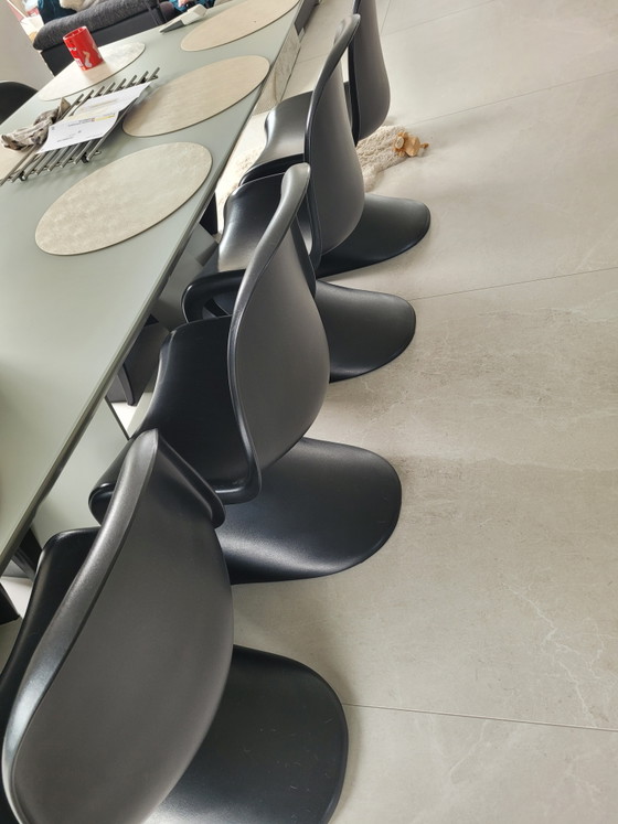 Image 1 of 8x matte black chairs in perfect condition!
