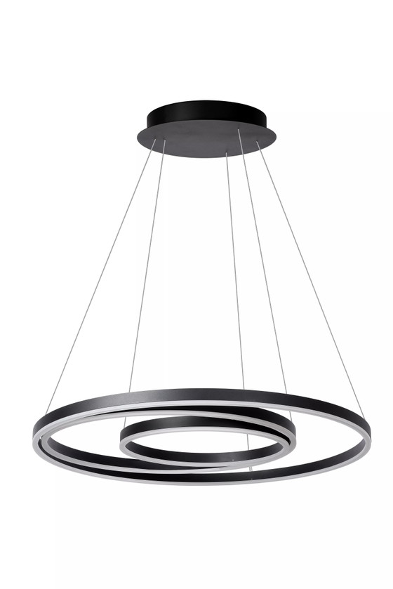 Lucide TRINITI pendant lamp - LED dimmable -  80 cm - black, Aluminium (photo 4 of 4)