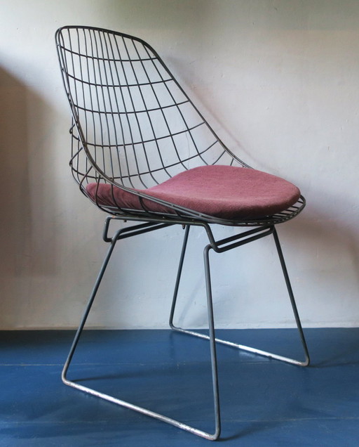 Mid Century SM05 Wire Chair by Cees Braakman for Pastoe, 1950s