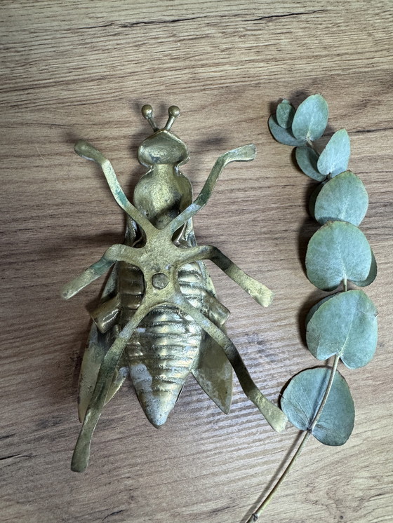 Image 1 of Cendrier mouche laiton 