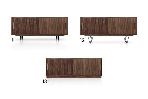 Walnut cabinet sliding door O-S06