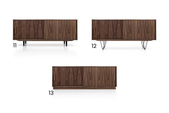 Image 1 of Walnut cabinet sliding door O-S06