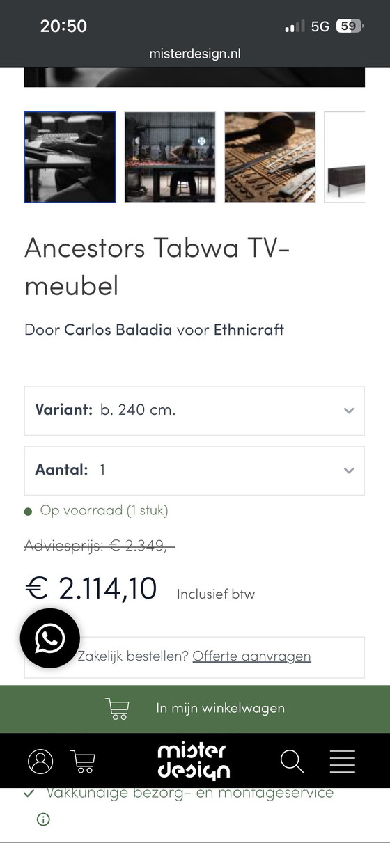 Image 1 of Meuble TV Tabwa d'Ethnicraft