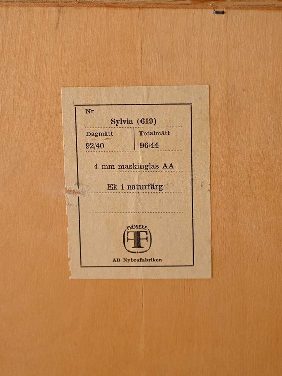 Image 1 of Espejo sueco de roble Fröseke, modelo Sylvia