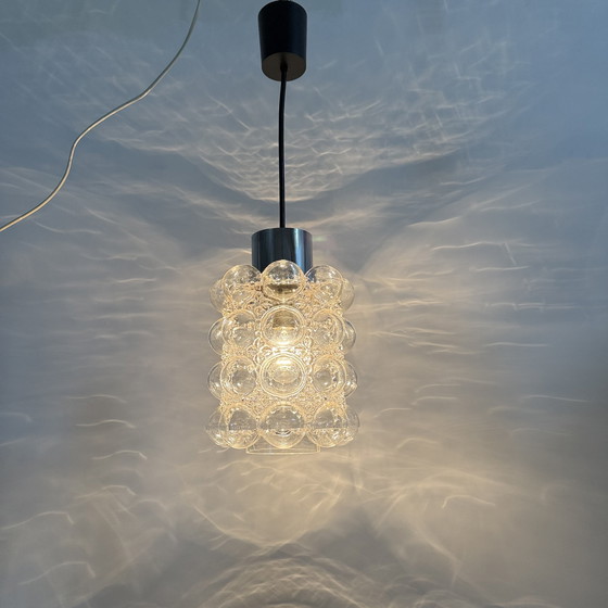Image 1 of Gran colgante de cristal de burbujas de Helena Tynell para Limburgo, Alemania, década de 1970