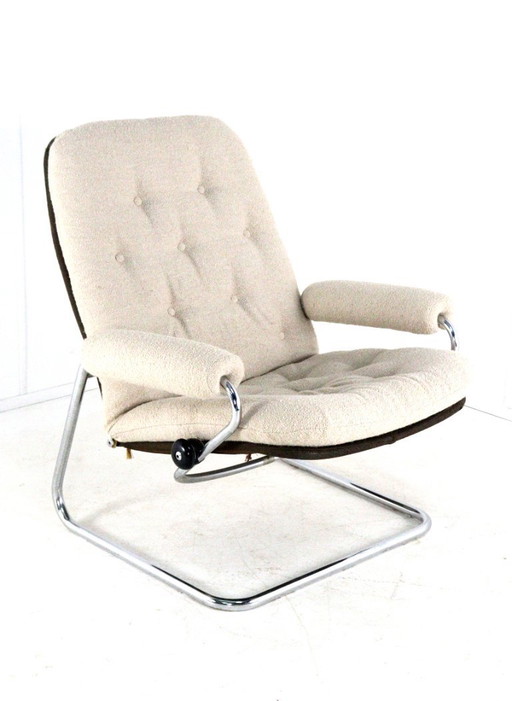 Ekornes Stressless 1970s armchair vintage newly upholstered
