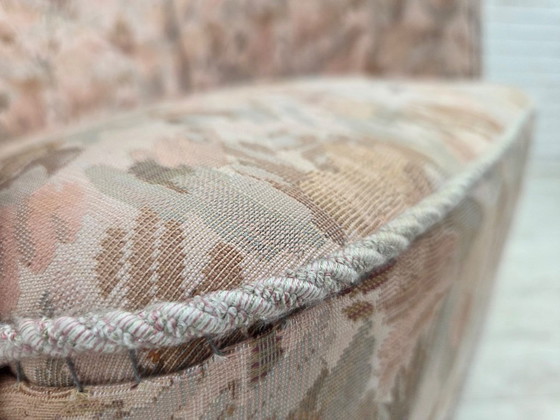 1960s, Danish armchair, furniture jacquard fabric. – Textile, Wood (photo 13 of 15)