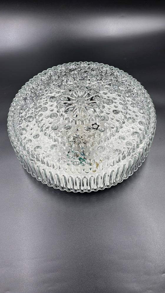 Image 1 of Lampada da soffitto in vetro Helena Tynell per Limburg