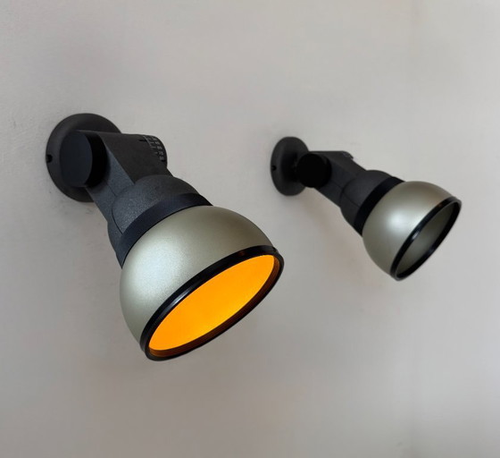 Image 1 of Paire d'appliques vintage orientable, métal laqué, Lita France 1980