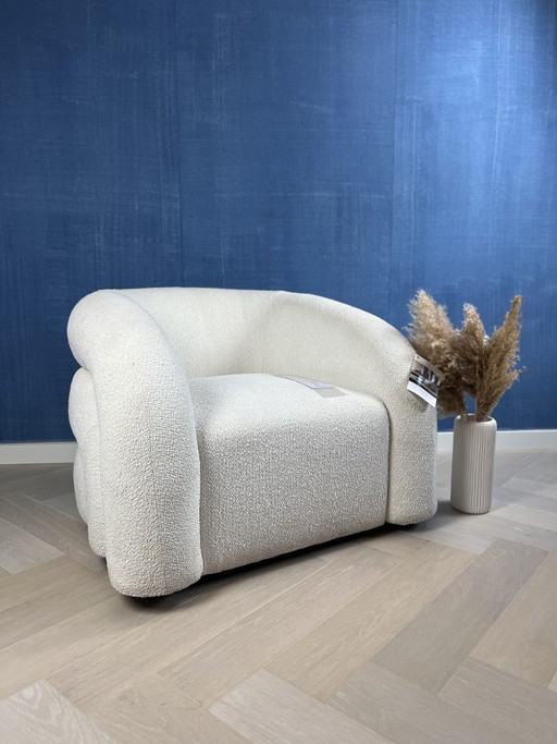 Riviera Maison Sessel Vittorio Swivel, Nature White – fauteuils, Textile