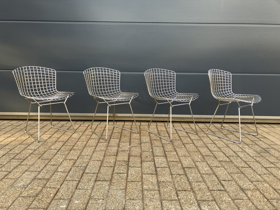 Image 1 of 4x original Knoll Bertoia Side Chairs Chrom im Top Zustand!