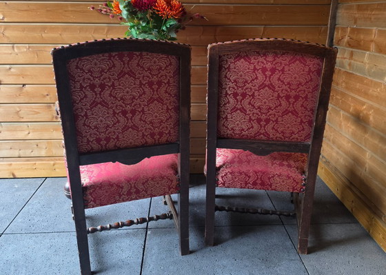Paar antieke fauteuils -set van 2- Lodewijk stijl – Cotton (photo 4 of 5)