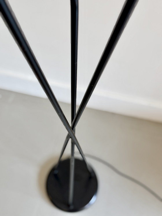 Mid-Century Modern Tripod Floor Lamp with Three Adjustable Shades, and Brass Details, 1960s – Vloerlampen (photo 7 of 15)