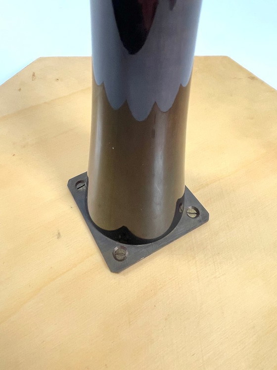 Image 1 of Aldo Tura Side Table Goat Leather Italy