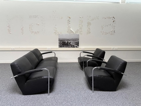 Image 1 of Set Leolux Scylla sofa and 2 chairs