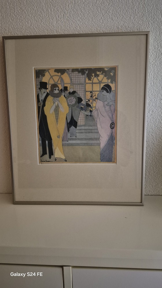 2 stampe da Femina 1900. – Litografie e stampe, Glass, Metal (photo 3 of 5)