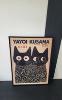 Originaler Yayoi-Kusama-Druck, gerahmt.