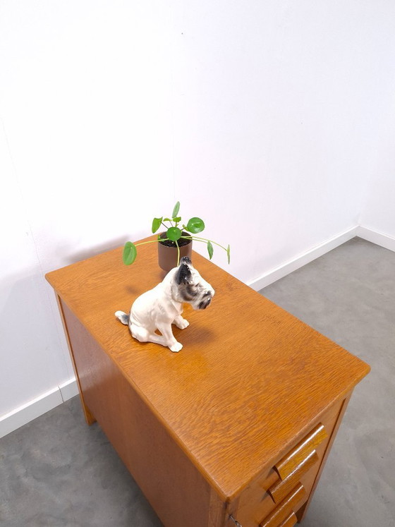 Image 1 of Deep wooden chest of drawers from Sweden