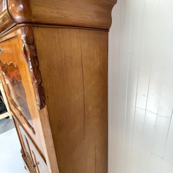 Image 1 of Antique Biedermeier Valve Secretaire Cabinet Desk