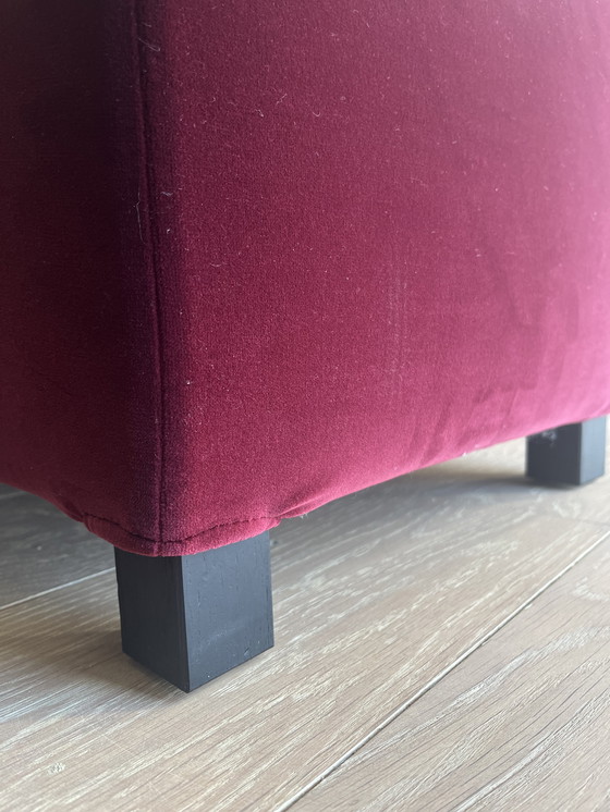 Image 1 of B&amp;B Italia Kalos Sillón - Terciopelo Rojo