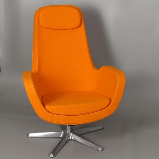 Poltrona Girevole IKEA Karlstad Vintage in Pelle Personalizzata – Poltrone, Metallo (photo 2 of 5)
