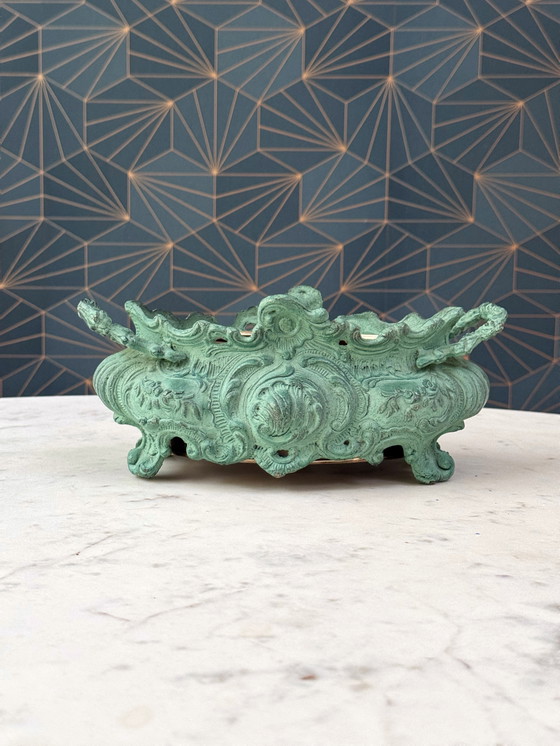 Image 1 of Bronze Jardinière in Rococo Style – Louis XV Influence