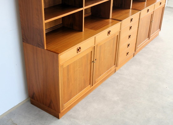 Image 1 of vintage Zweeds teak wandmeubel 