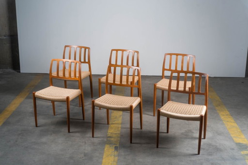 6 x Niels O. Møller - Model 83 dining chair