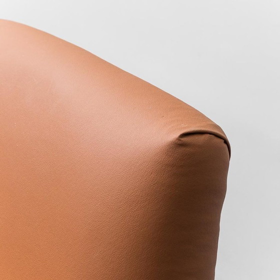 Image 1 of ECO-LEREN FAUTEUIL GIGI RADICE MINOTTI 1950 VINTAGE MODERN ANTIEK